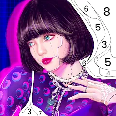 Скачать взломанную BlackPink Paint by Number — Много денег и без рекламы