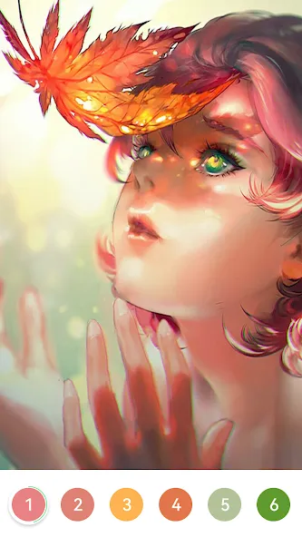 Girls Paint by Number Coloring — скриншот 2