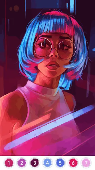 Girls Paint by Number Coloring — скриншот 5