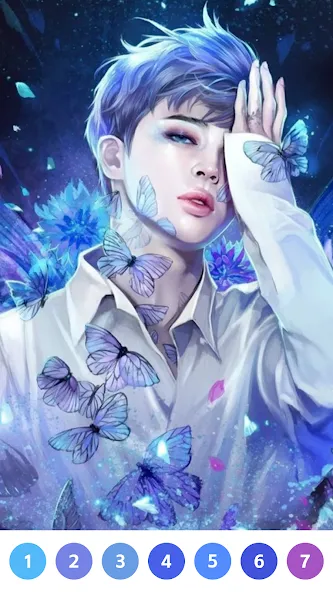 KPOP Paint by Number Coloring — скриншот 1