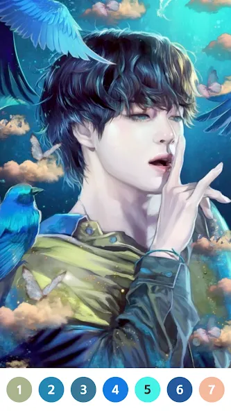 KPOP Paint by Number Coloring — скриншот 2