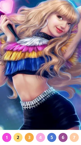 KPOP Paint by Number Coloring — скриншот 3