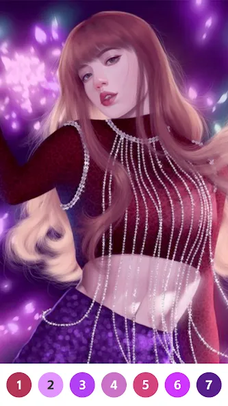 KPOP Paint by Number Coloring — скриншот 4