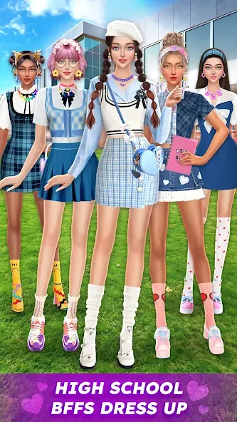 College Dress Up for Girls — скриншот 1