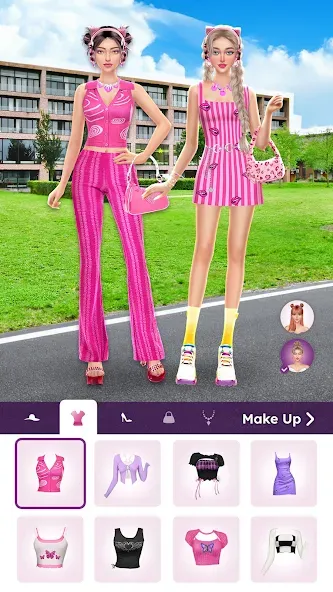 College Dress Up for Girls — скриншот 2