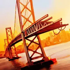 Bridge Construction Simulator — MOD APK Много денег