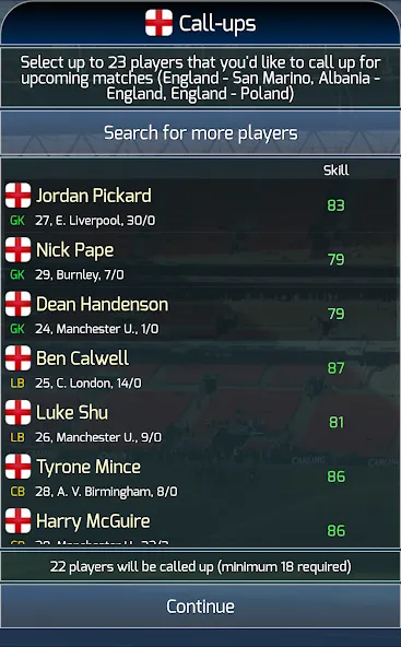 True Football National Manager — скриншот 4 True Football National Manager — скриншот 4
