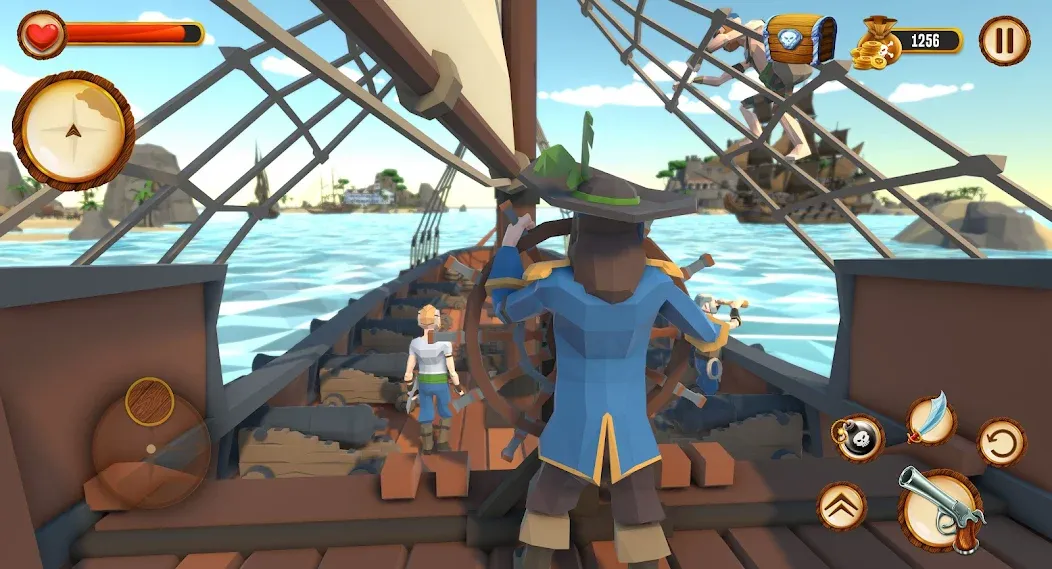 Pirate Polygon Caribbean Sea — скриншот 2