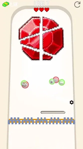 Saw Brick Crusher – Pong 3D — скриншот 1