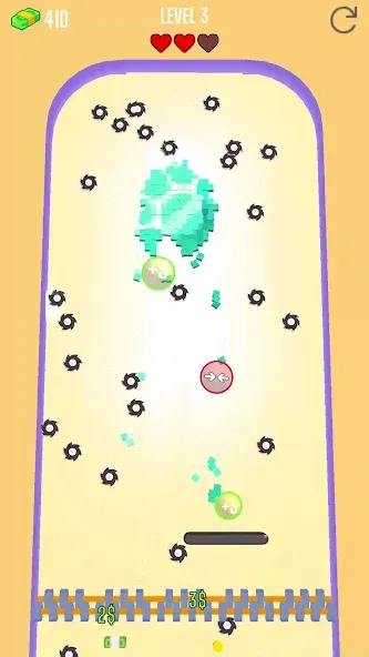 Saw Brick Crusher – Pong 3D — скриншот 3
