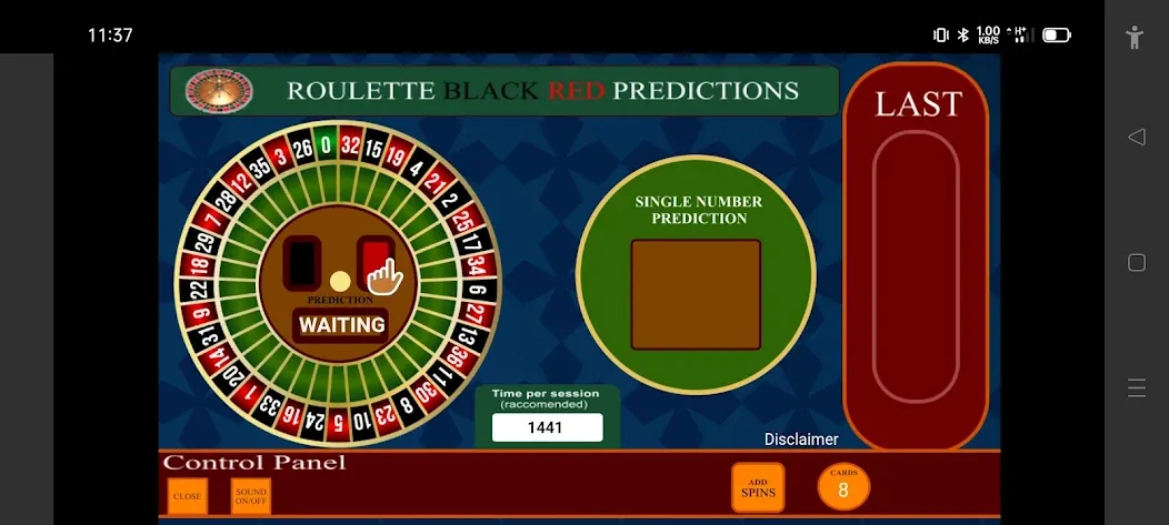 Roulette Black Red Calculator — скриншот 3