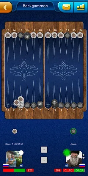 Backgammon LiveGames online — скриншот 3