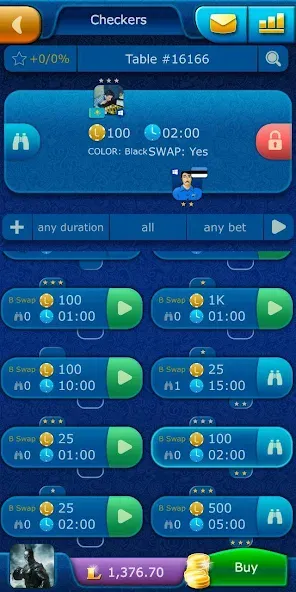 Checkers LiveGames online — скриншот 3