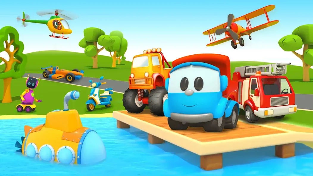 Leo 2: Puzzles & Cars for Kids — скриншот 1 Leo 2: Puzzles & Cars for Kids — скриншот 1