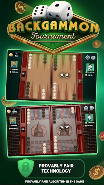 Backgammon Tournament — скриншот 1 Backgammon Tournament — скриншот 1