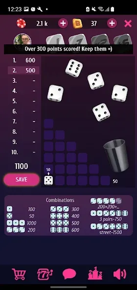 Farkle Pro - 10000 dice game — скриншот 2