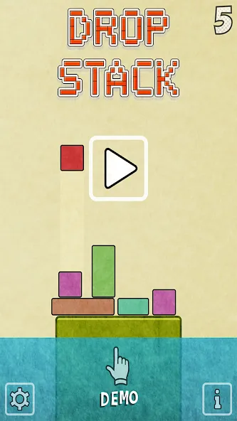 Drop Stack Block Stacking Game — скриншот 1