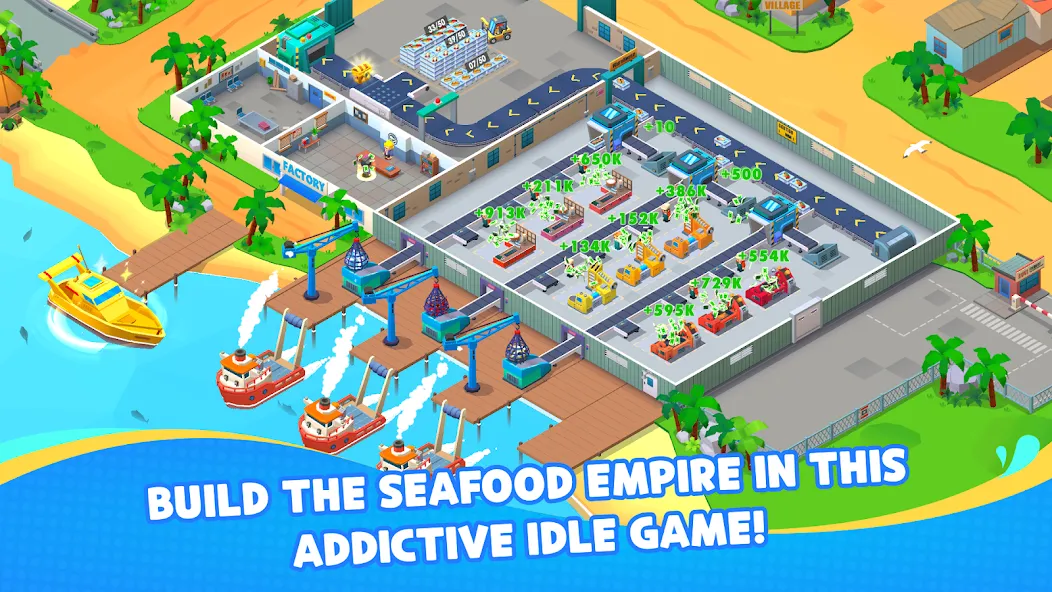 Seafood Inc - Tycoon, Idle — скриншот 1
