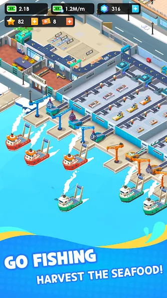 Seafood Inc - Tycoon, Idle — скриншот 2