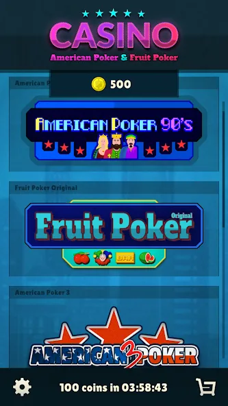 American Poker 90's Casino — скриншот 1