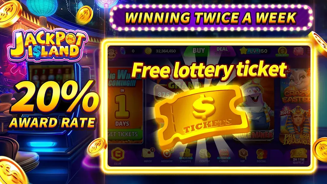 Jackpot Island - Slots Machine — скриншот 2 Jackpot Island - Slots Machine — скриншот 2