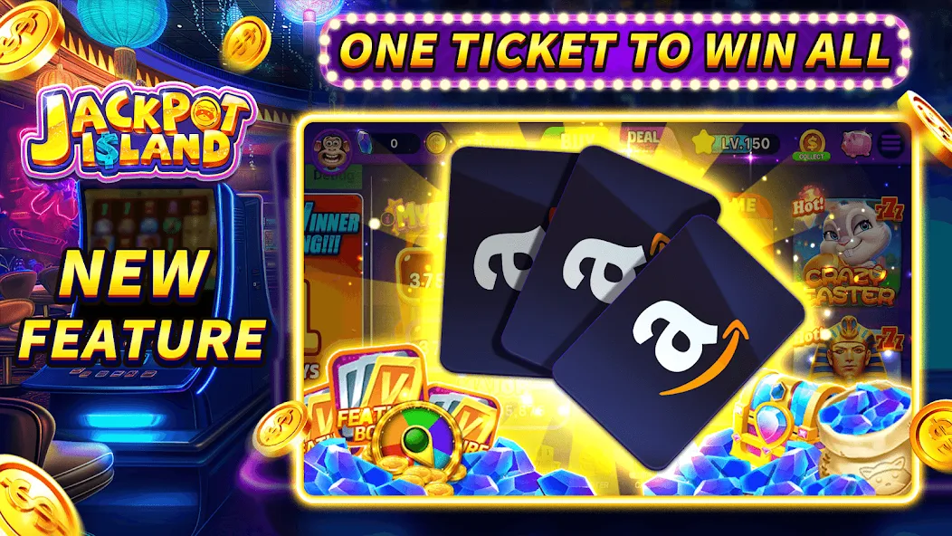 Jackpot Island - Slots Machine — скриншот 3 Jackpot Island - Slots Machine — скриншот 3