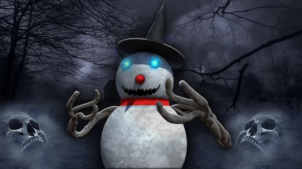 Evil Scary Snowman Games 3d — скриншот 1