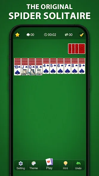 Spider Solitaire Classic — скриншот 1
