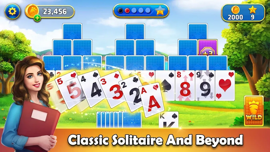 Tripeaks Solitaire - Home Town — скриншот 1