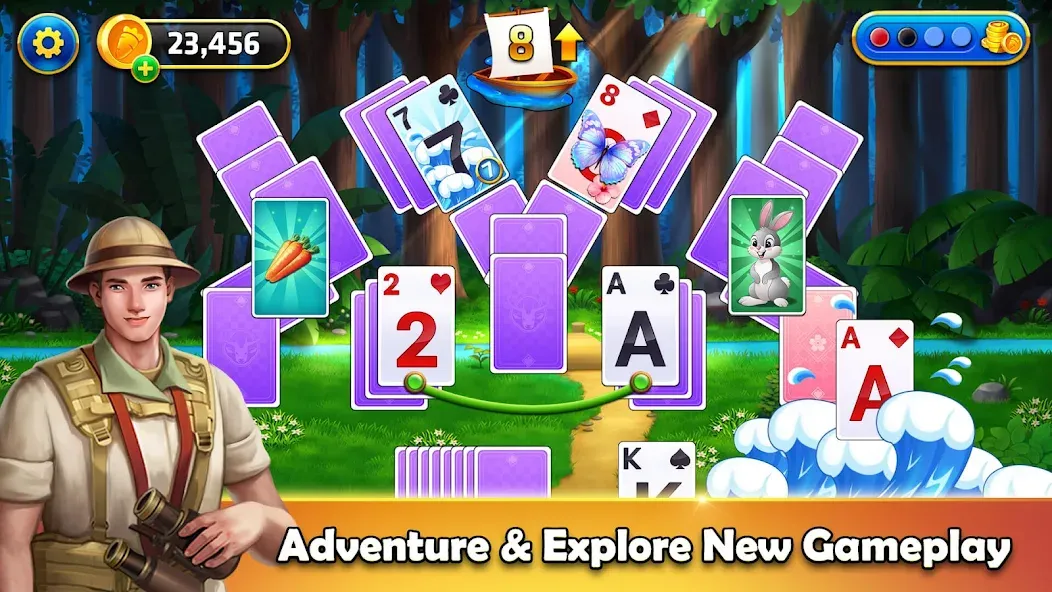 Tripeaks Solitaire - Home Town — скриншот 2