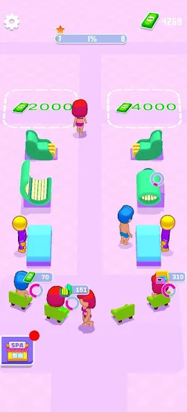 IDLE Spa Salon - 3D Arcade — скриншот 2