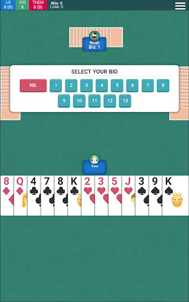 Spades Card Game — скриншот 4 Spades Card Game — скриншот 4