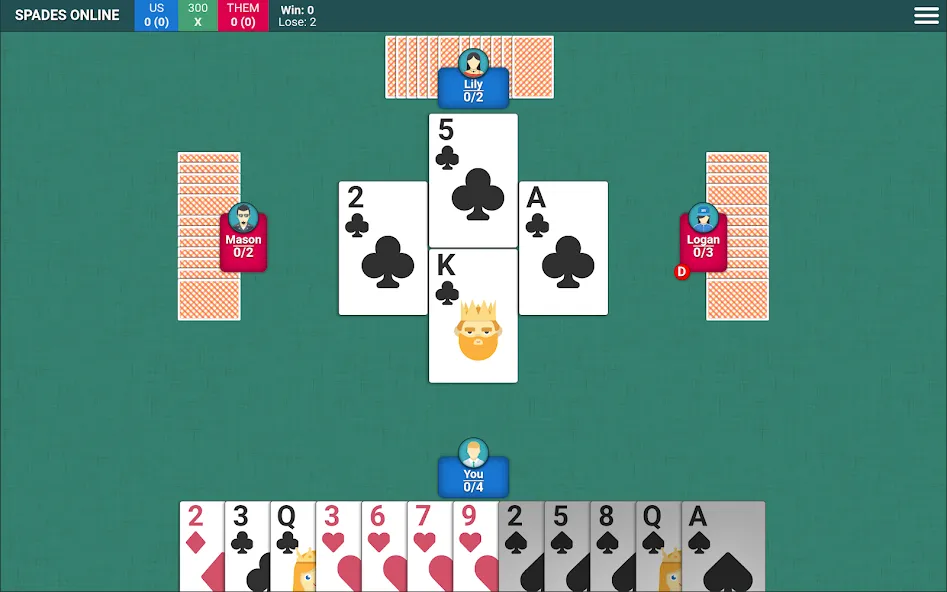 Spades Card Game — скриншот 5