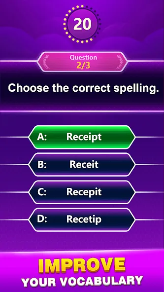 Spelling Quiz - Word Trivia — скриншот 4 Spelling Quiz - Word Trivia — скриншот 4