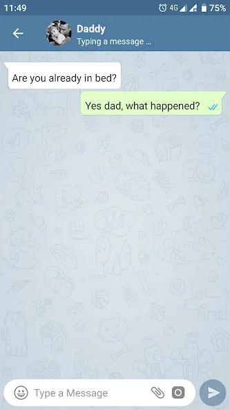 Fake Chat Messenger — TeleFake — скриншот 2