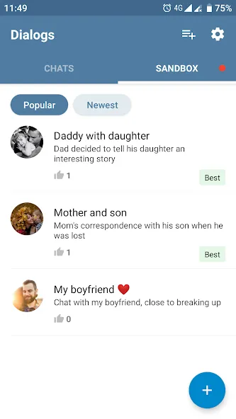 Fake Chat Messenger — TeleFake — скриншот 3