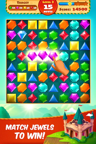 Jewel Empire : Quest & Match 3 — скриншот 1