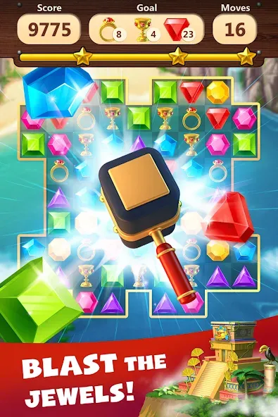 Jewels Planet - Match 3 Puzzle — скриншот 2