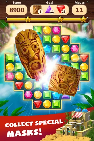 Jewels Planet - Match 3 Puzzle — скриншот 5