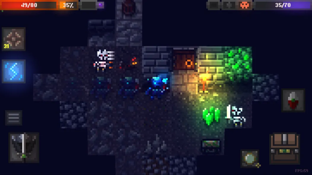 Caves (Roguelike) — скриншот 1