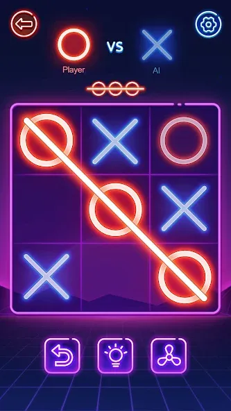 Tic Tac Toe 2 Player: XOXO — скриншот 1 Tic Tac Toe 2 Player: XOXO — скриншот 1