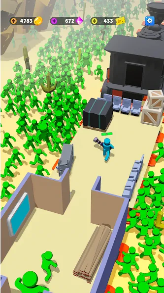 Train Defense: Zombie Game — скриншот 2 Train Defense: Zombie Game — скриншот 2
