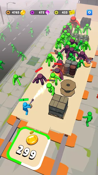 Train Defense: Zombie Game — скриншот 5