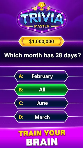 Trivia Master - Word Quiz Game — скриншот 1