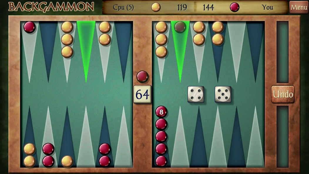 Backgammon — скриншот 1
