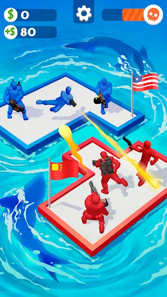 War of Rafts: Crazy Sea Battle — скриншот 2