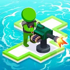 Скачать взломанную War of Rafts: Crazy Sea Battle — Много денег