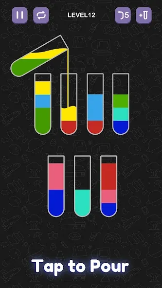 Water Sort Puzzle - Sort Color — скриншот 1