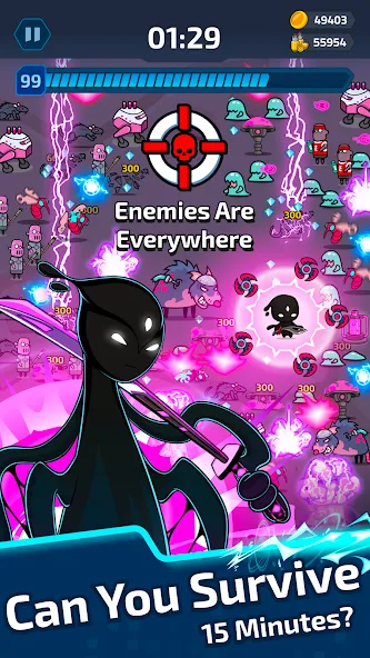 Neon Survivor - Survival Game — скриншот 3