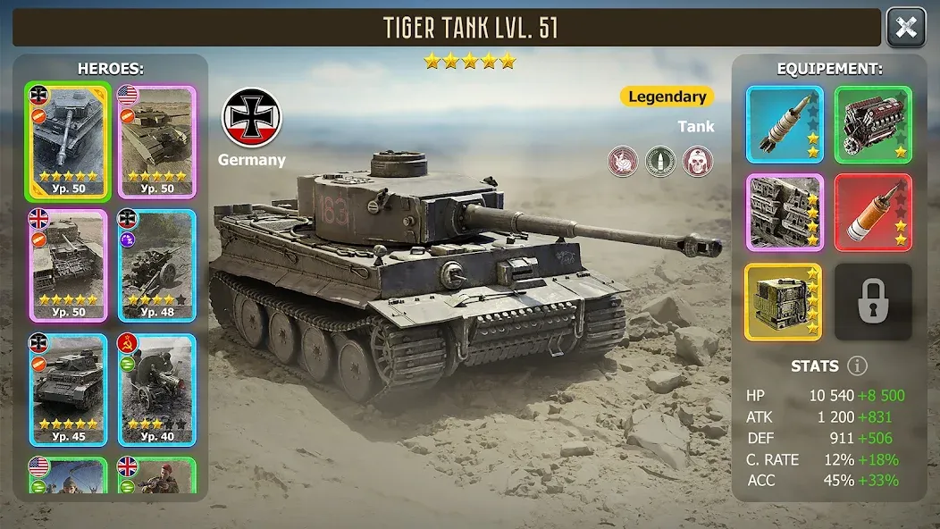 Heroes of Wars: WW2 Battles (2 — скриншот 2